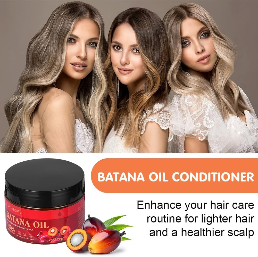 Raw Batana Oil, 120ML Pure & Natural for Hair Growth, Healthier, Thicker, Fuller Hair, Eliminates Split Ends, Repairs Damage for Men & Women