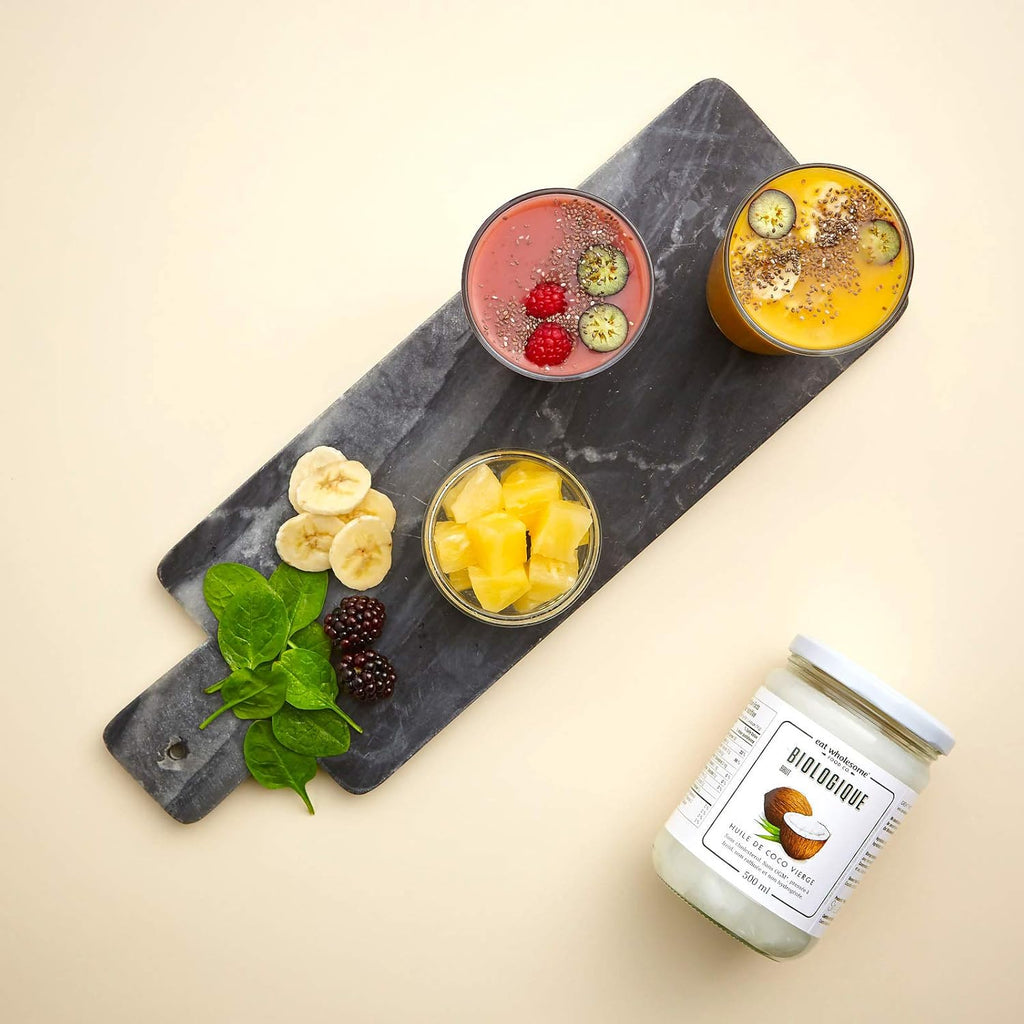 Organic Virgin Coconut Oil, 500Ml - Raw, Cold Pressed, Award-Winning, Glass Jar in Box, for Cooking, Baking, Skincare & Hair, Vegan