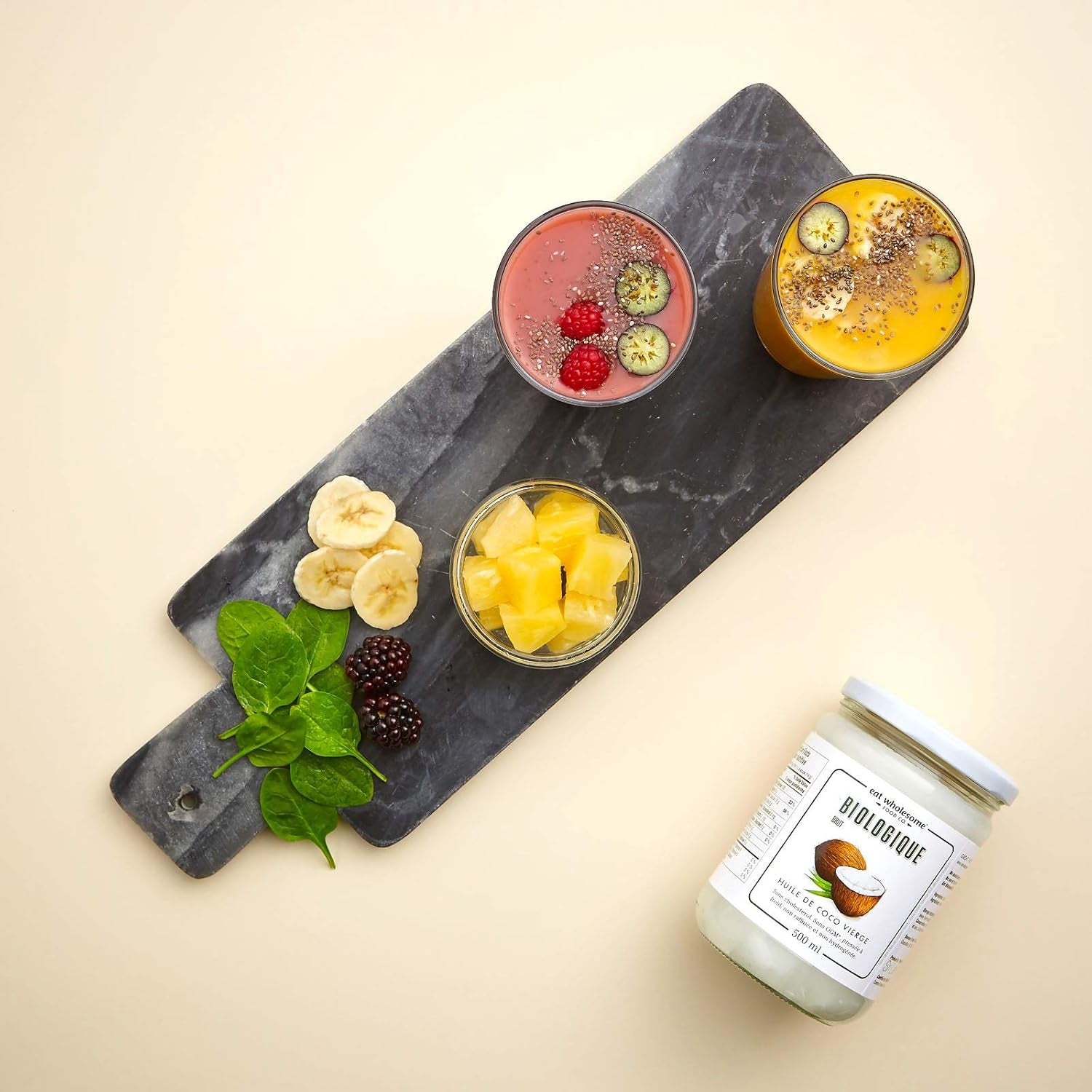 Organic Virgin Coconut Oil, 500Ml - Raw, Cold Pressed, Award-Winning, Glass Jar in Box, for Cooking, Baking, Skincare & Hair, Vegan