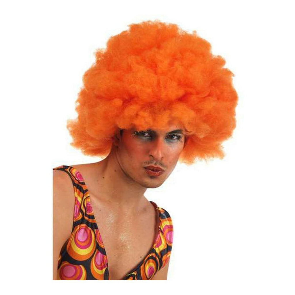 Curly Hair Wig Multicolour Orange-1