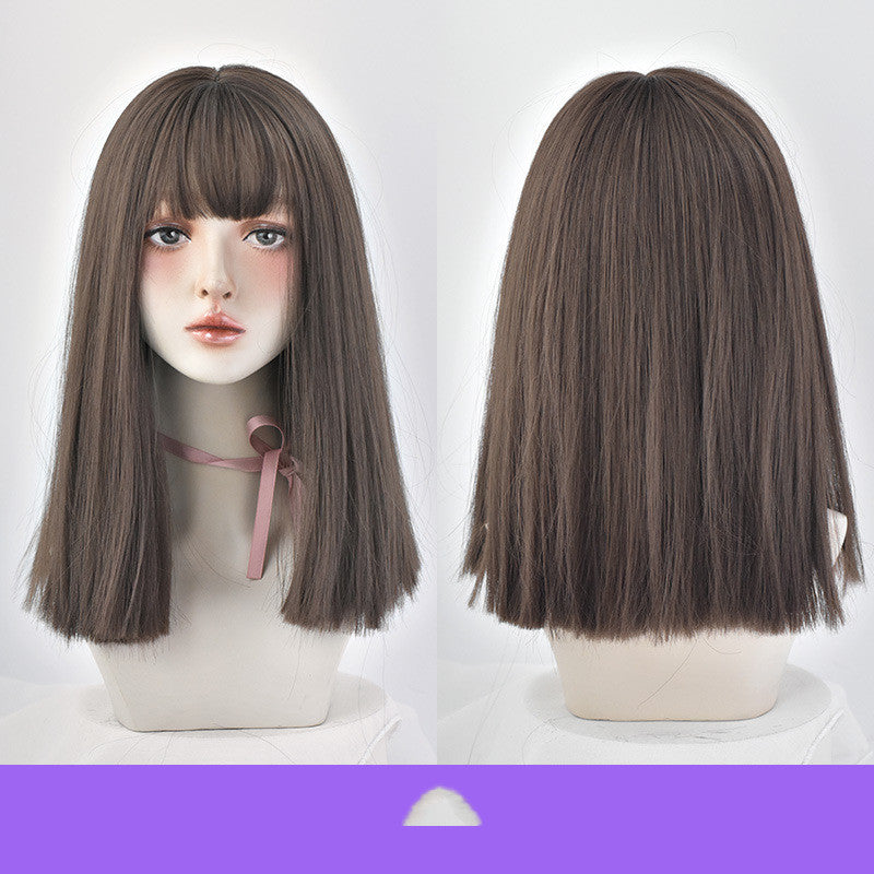 Long Black Straight Hair Wig-1