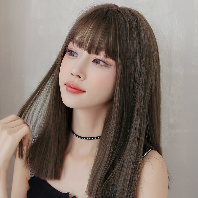 Long Black Straight Hair Wig-3