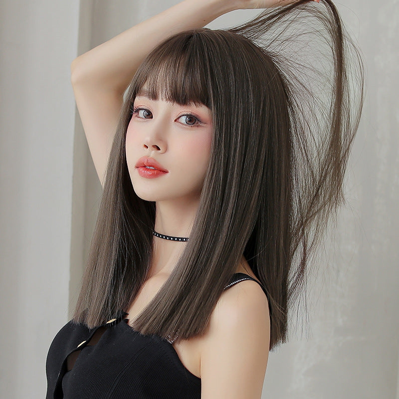 Long Black Straight Hair Wig-4