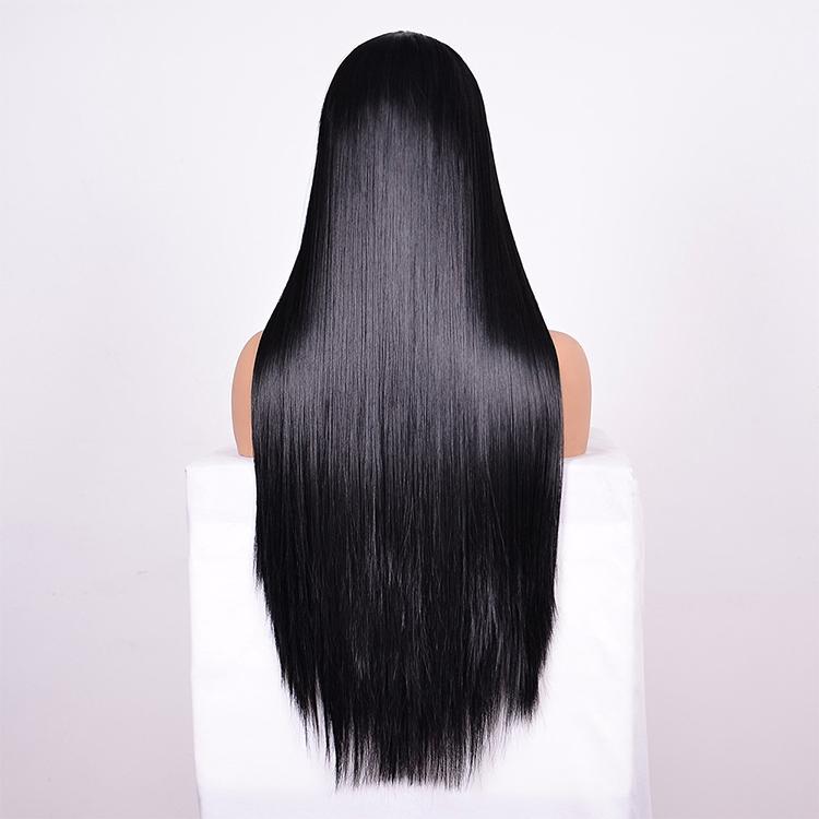 NNEIDS 26 Straight Lace Front Human Hair Wig - Style 1 No Code-2