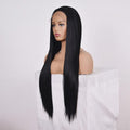 NNEIDS 26 Straight Lace Front Human Hair Wig - Style 2 No Code - Natural Look-0
