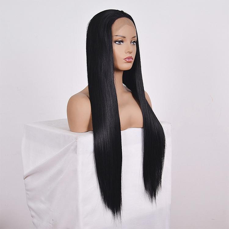 NNEIDS 26 Straight Lace Front Human Hair Wig - Style 2 No Code - Natural Look-1