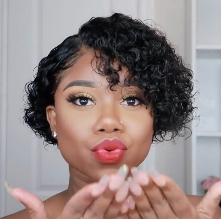 Women's Exotic Short Curly Hair Wig-2