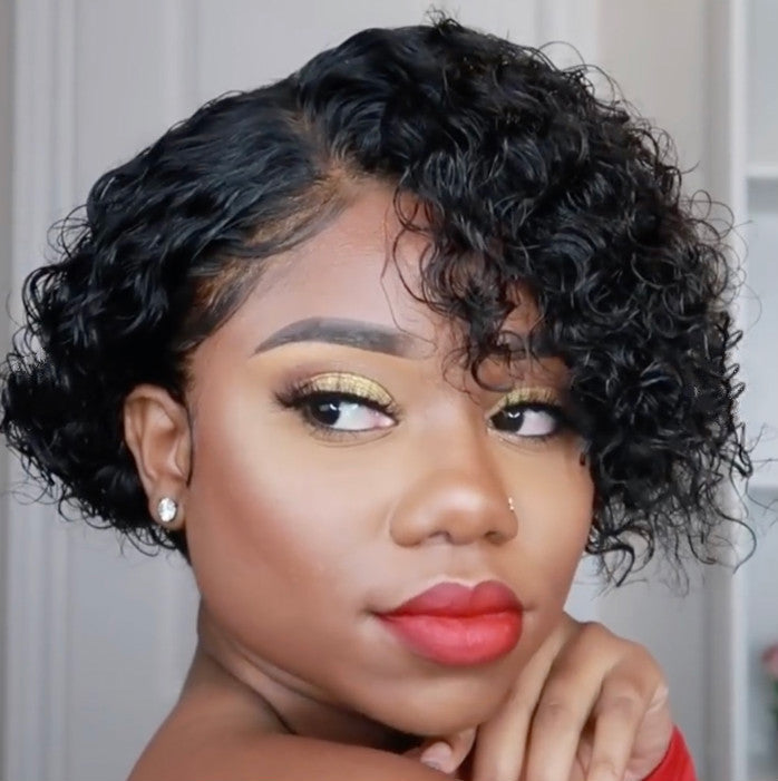 Women's Exotic Short Curly Hair Wig-3